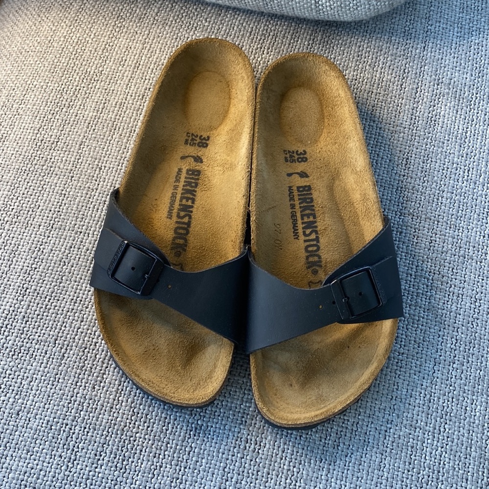 Birkenstock Madrid BS Sandal in Black SZ 7 or 7.5 - Picture 5 of 7
